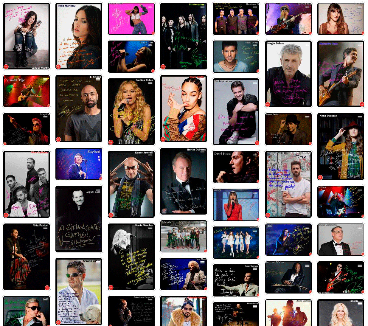 Artistas que confían en Ritmo y Compás